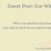 Guest Post Zoe Wheddon