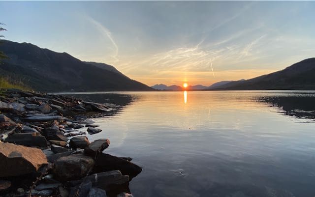 Sunset over Ballachulish Loch Leven