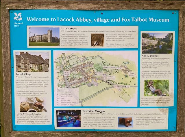 Visit Lacock Abbey - National Trust Information Map 