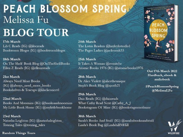 Book Review Peach Blossom Spring Blog Tour Poster