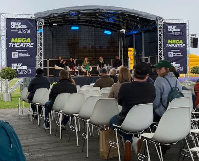 Fully Charged Show LIVE - Mega Theatre outside talks and presentations